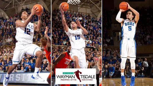 Three Blue Devils Named Wayman Tisdale Finalists