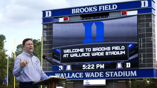 Duke Holds Brooks Field Dedication