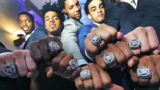 Blue Devils Receive Rings at National Archives