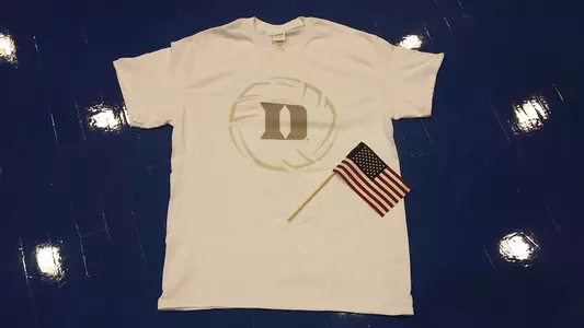 Duke Volleyball T-Shirts Available at Friday's Match