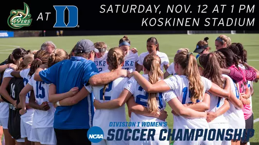 Blue Devils Seeded No. 3; Host Charlotte Saturday