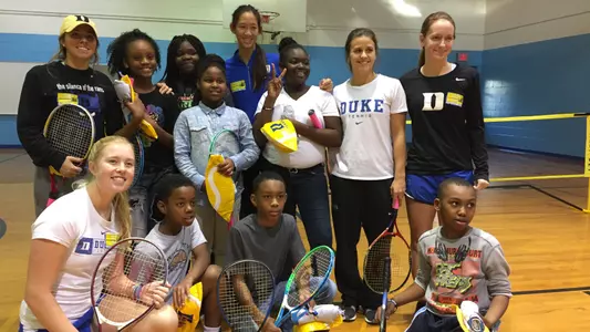Duke Women's Tennis Visits Local Elementary School