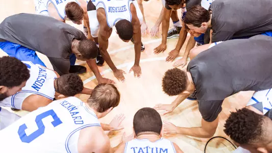 Tip Off Basketball Game Day at Club Blue Devil