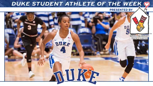 Brown Tabbed RMHC Duke Student-Athlete of the Week
