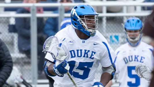Rowe, Jones Key Duke to 15-6 Win over No. 9 Loyola