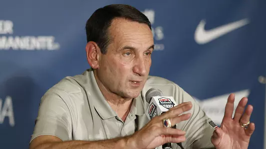 Coach K 'All In' for Final Olympics