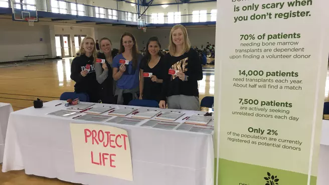 Women's Tennis Assists With Project Life Movement