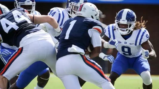 Benkert's 3 TD passes lead Virginia past Duke, 28-21