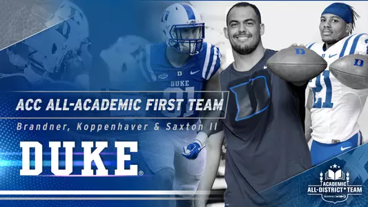 Three Blue Devils Named CoSIDA Academic All-District
