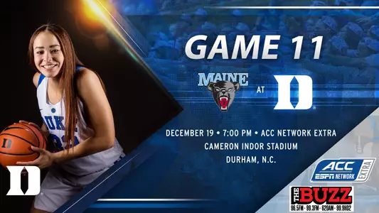 DWB Game Notes: Maine, Dec. 19, 7 pm, ACCN Extra