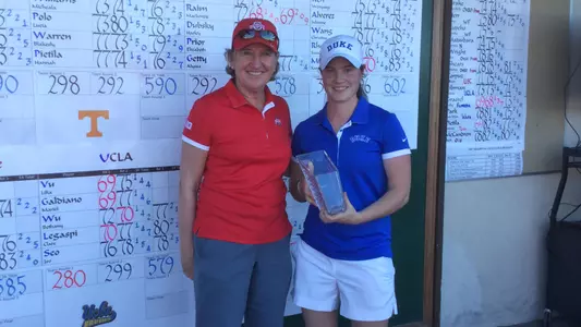 Maguire Finishes Tied for First; Duke Places Third