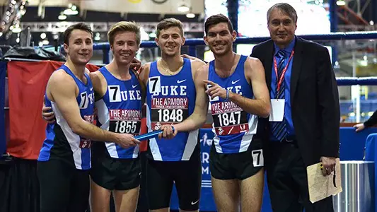 Duke Men Secure Second After Day One of Armory