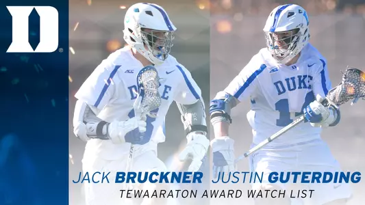 Bruckner, Guterding Land on Tewaaraton Watch List