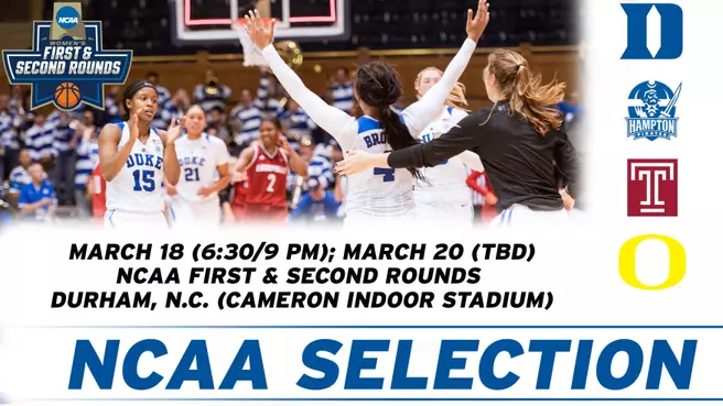 Blue Devils Receive No. 2 Seed; Will Host Hampton