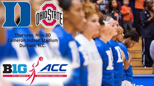 DWB to Host Ohio State in Big Ten/ACC Challenge