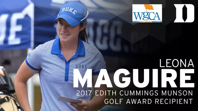 Maguire Wins Edith Cummings Munson Golf Award