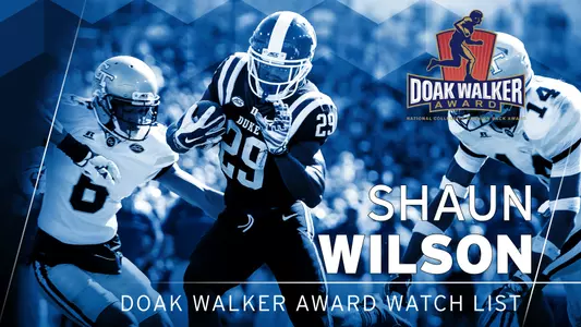 Wilson Placed on Doak Walker Watch List