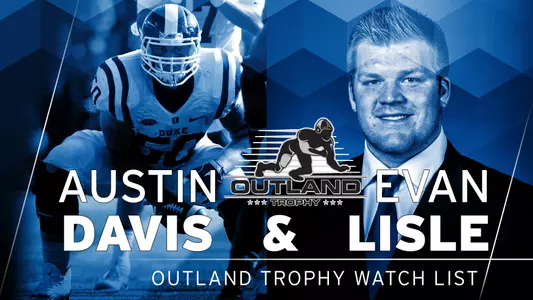 Davis and Lisle Named To Outland Trophy Watch List