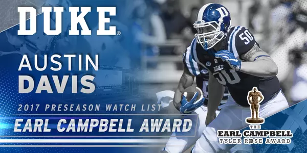 Davis on Earl Campbell Tyler Rose Award Watch List