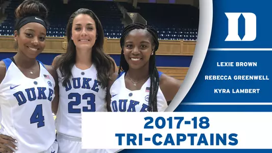 Trio of Blue Devils Selected Captains for 2017-18