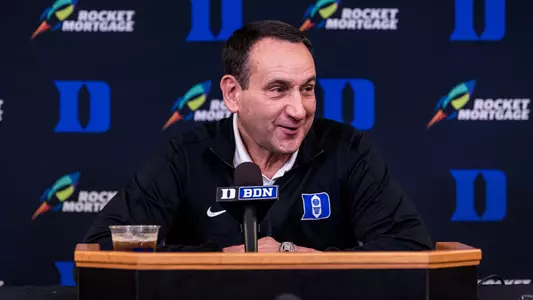 Coach K, Blue Devils Hold Preseason Media Day