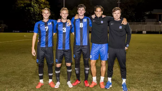Blue Devils Beat Pittsburgh 3-1 on Senior Night