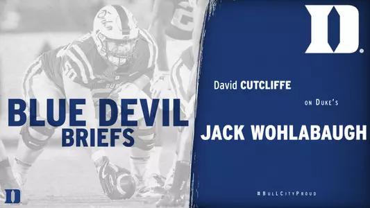 Blue Devil Briefs: Jack Wohlabaugh