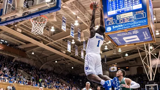 Williamson, No. 1 Duke Rout Eastern Michigan 84-46