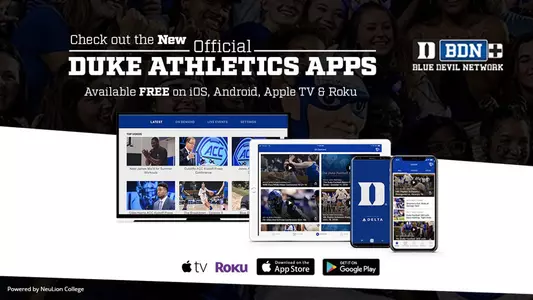 Duke Mobile App Now Available on Roku, Apple TV