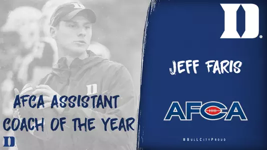 Faris Named AFCA Assistant Coach of the Year