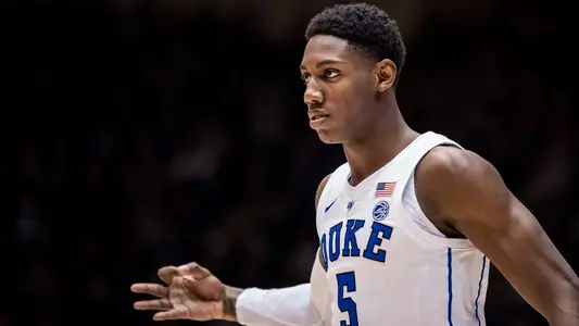 Barrett Leads No. 3 Duke to 113-49 Rout of Stetson