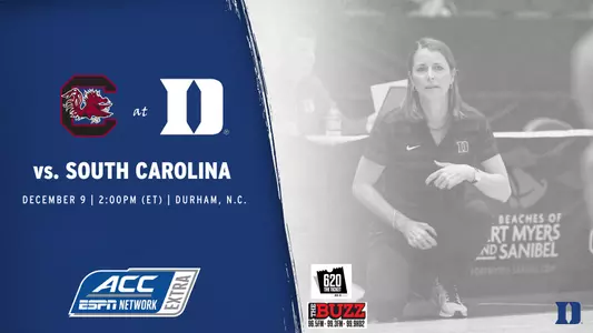 DWB Game Notes: S.Carolina, Dec. 9, 2 PM, ACCNExtra