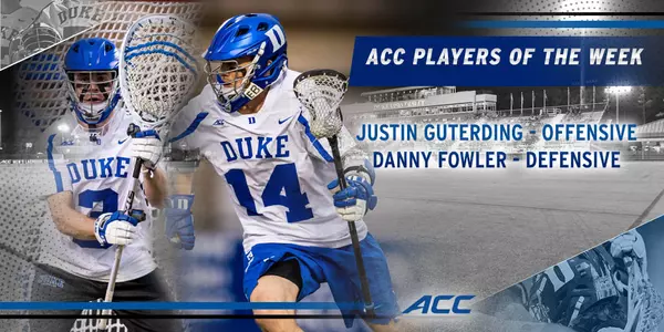 Guterding, Fowler Named ACC Players of the Week