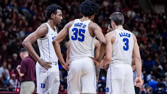 No. 5 Duke Falls to Virginia Tech, 64-63
