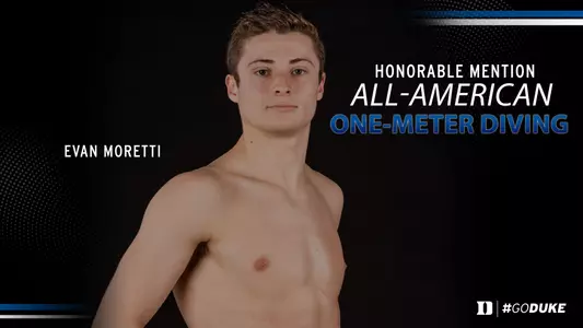 Moretti Claims HM All-America Honors on One-Meter