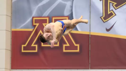 Moretti Competes on Three-Meter at NCAAs