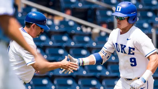 Conine Homers Twice, Duke Matches Wins Record
