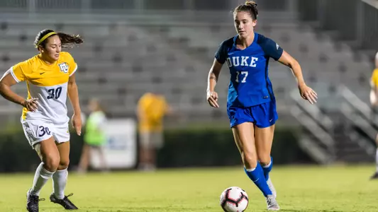 Stevens, Pluck Lead No. 12 Duke Past Marquette, 2-0