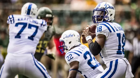 Harris Shines as Duke Beats Baylor 40-27