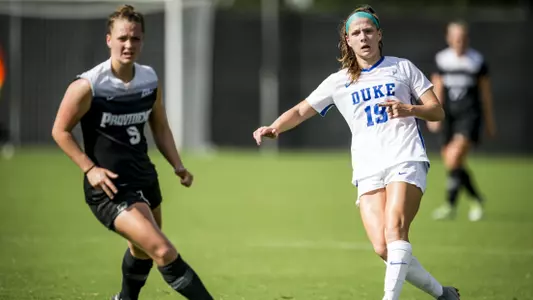 First-Half Goals Lead No. 12 Duke Past Providence, 2-1