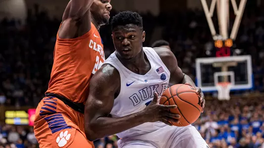 Williamson Leads No. 1 Duke Past Clemson 87-68