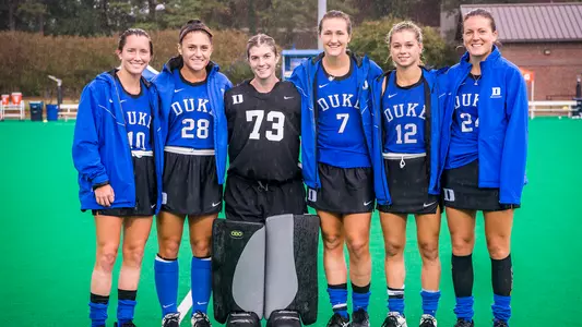 2019 Field Hockey Seniors prior to their win against Old Dominion
