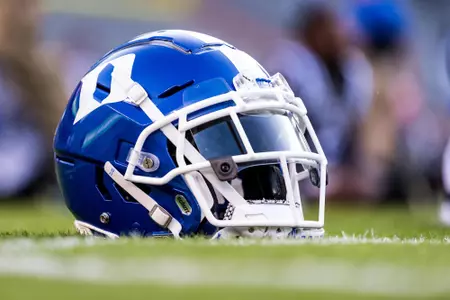 Football Helmet on Field