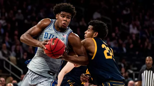 Duke Men's Basketball take on the University of California in the opening round of the Empire Classic at Madison Square Garden in New York City. - November 21, 2019