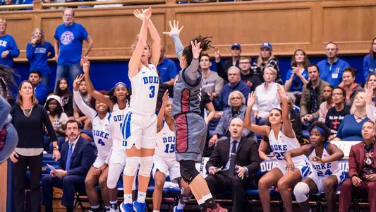 Miela Goodchild drains a three against Troy