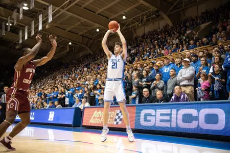 Duke Men's Basketball takes on Boston College in Cameron Indoor Stadium in Durham, NC - December 31, 2019