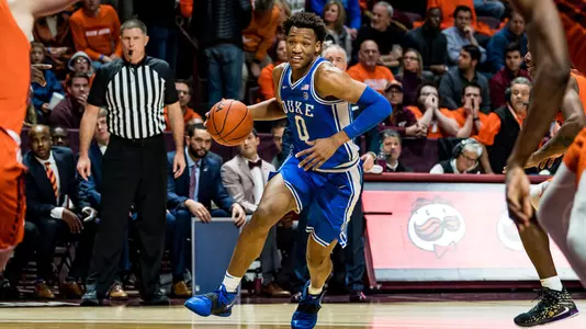 Duke Men's Basketball teaks on the Virginia Tech Hokies in Cassell Colosium in Blacksburg, VA - December 6, 2019