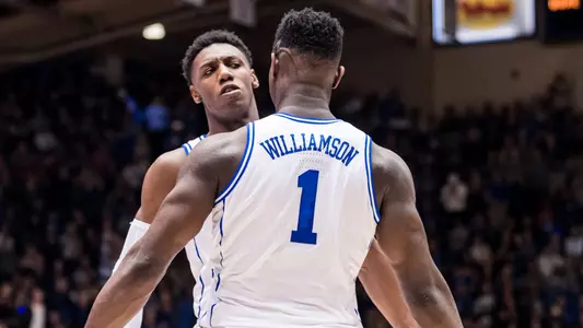 Barrett, Williamson Named on Naismith Midseason Team