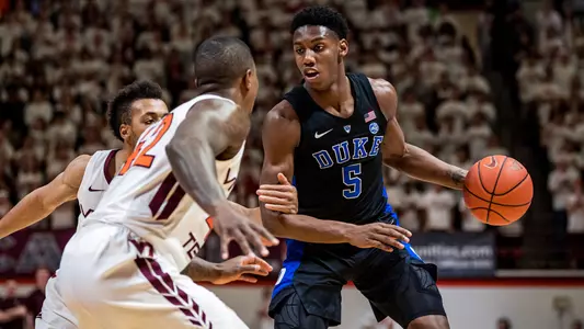 No. 3 Duke Drops Contest to No. 20 Va. Tech, 77-72