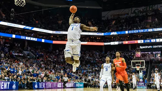 Williamson Scores 29, No. 5 Duke Rolls in ACCs